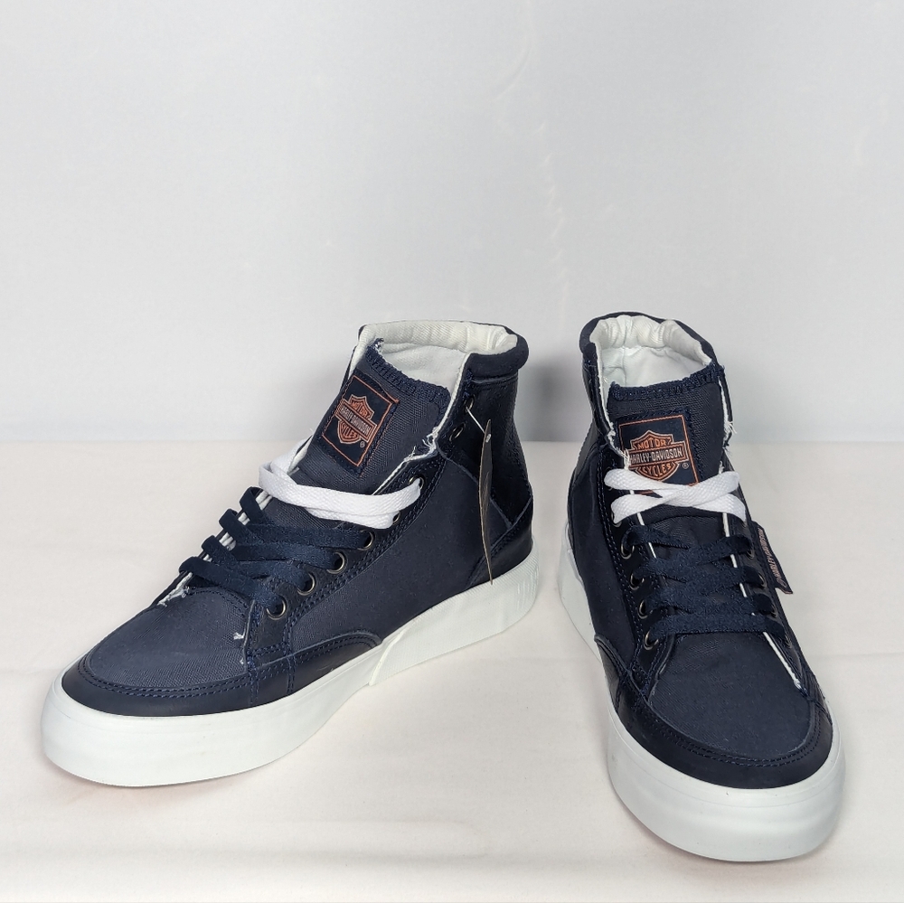 NEW Harley-Davidson Footwear Unisex Rosemont Sz 6.5 men Navy blue